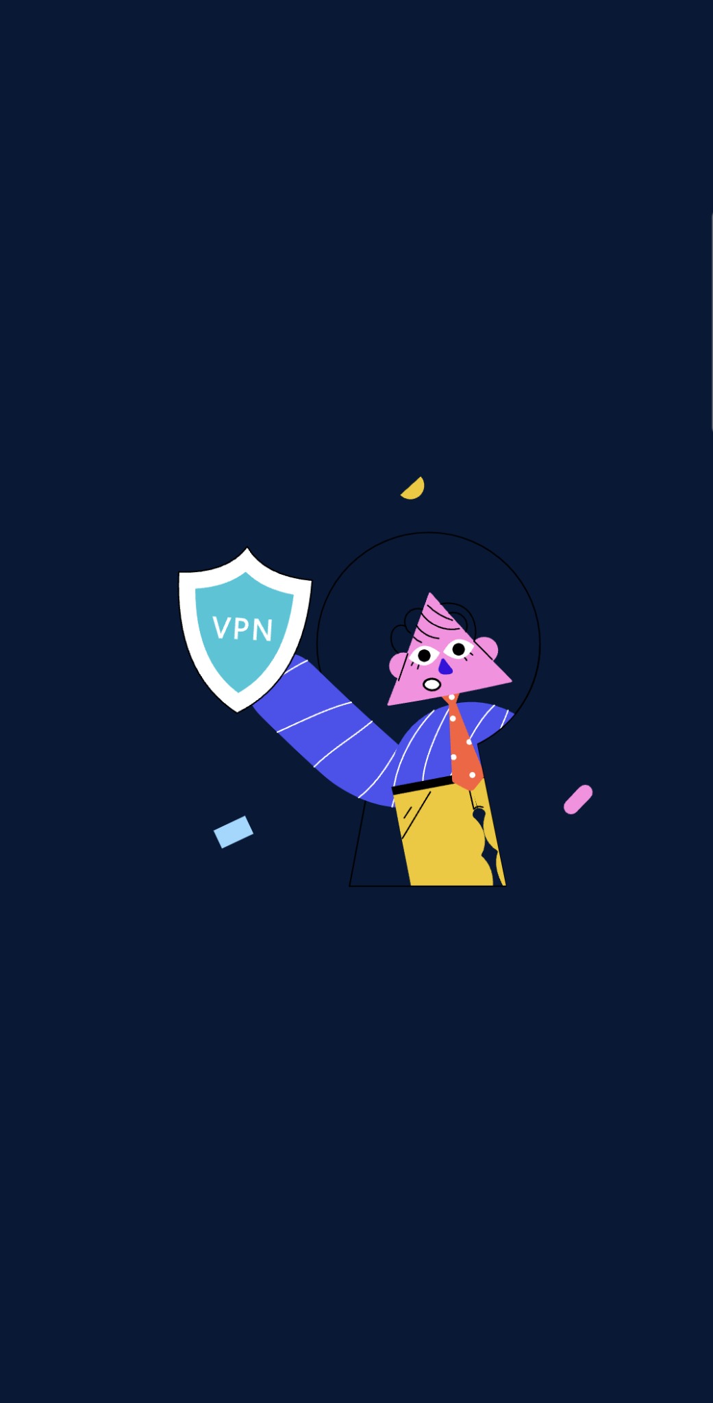 Connected state screen